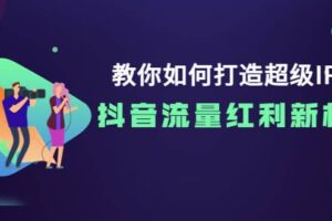 教你如何打造超级IP，抖音流量红利新机遇