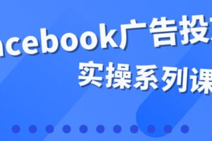 百万级广告操盘手带你玩Facebook全系列投放：运营和广告优化技能实操