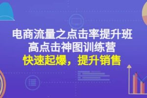 电商流量之点击率提升班 高点击神图训练营：快速起爆，提升销售